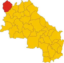 Localisation de San Gimignano