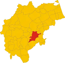 Localisation de San Ginesio