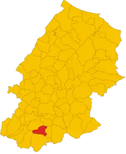 Localisation de San Giuliano del Sannio