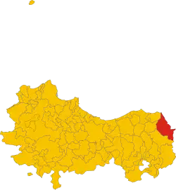 Localisation de San Mauro Castelverde