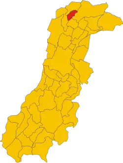 Localisation de San Possidonio