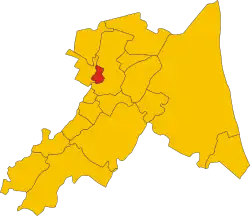 Localisation de Sant'Agata sul Santerno