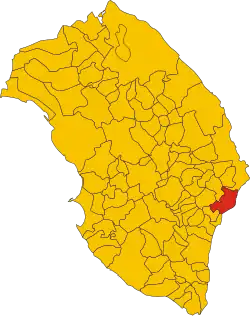 Localisation de Santa Cesarea Terme