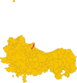 Localisation de Santa Flavia