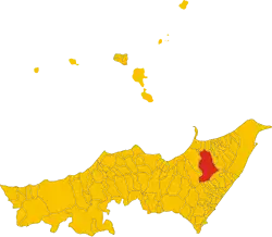 Localisation de Santa Lucia del Mela