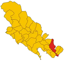 Localisation de Sarzana