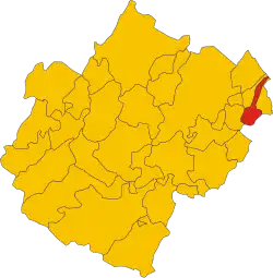 Localisation de Savignano sul Rubicone