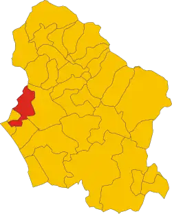 Localisation de Seravezza