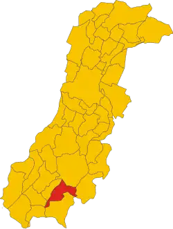 Localisation de Sestola