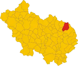 Localisation de Settefrati