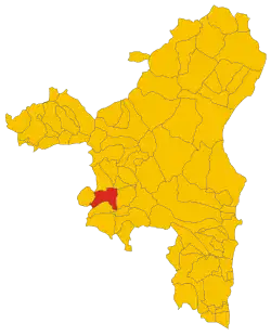 Localisation de Sorgono