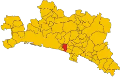 Localisation de Sori