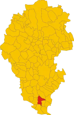 Localisation de Sossano