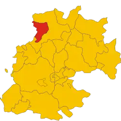 Localisation de Sperlinga