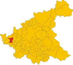 Localisation de Tarano