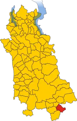 Localisation de Tornaco