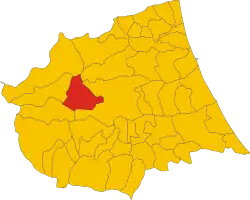 Localisation de Torricella Sicura