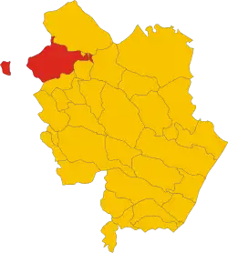 Localisation de Tricarico