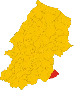 Localisation de Tufara