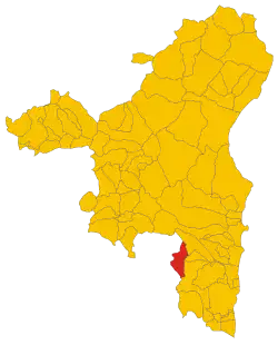 Localisation de Ussassai