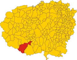 Localisation de Valdieri