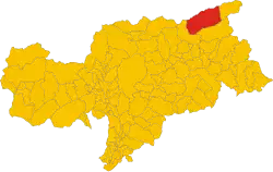 Localisation de Valle Aurina