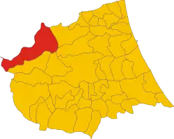 Localisation de Valle Castellana