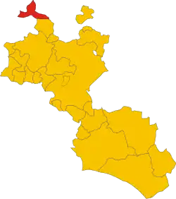 Localisation de Vallelunga Pratameno