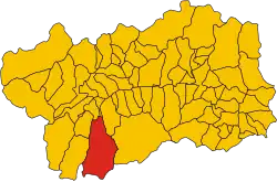 Localisation de Valsavarenche