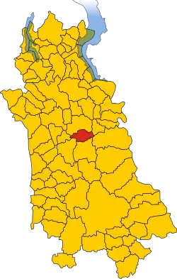 Localisation de Vaprio d'Agogna