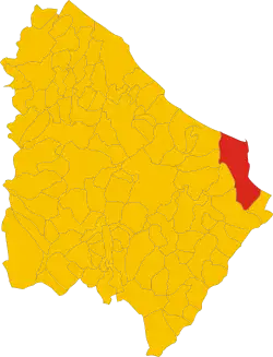 Localisation de Vasto