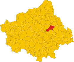 Localisation de Vazzola