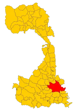 Localisation de Verceil