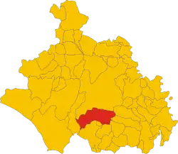 Localisation de Vetralla