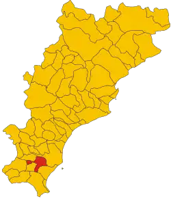 Localisation de Villanova d'Albenga