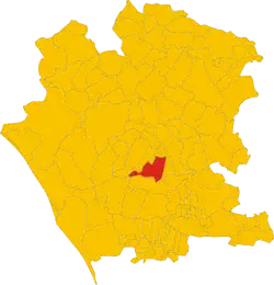 Localisation de Vitulazio