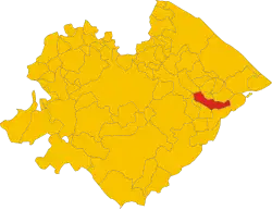 Localisation de Orciano di Pesaro