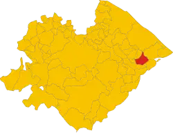 Localisation de San Giorgio di Pesaro