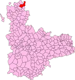 Localisation de Santervás de Campos