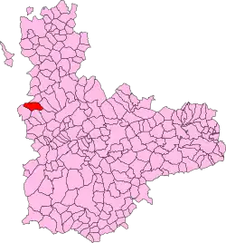Localisation de Villanueva de los Caballeros