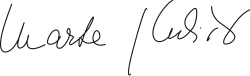 signature de Marta Kubišová