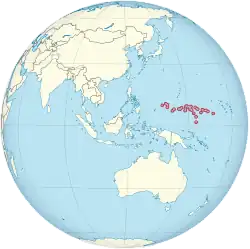 Description de l'image Micronesia on the globe (Southeast Asia centered) (small islands magnified).svg.
