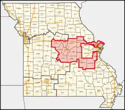 Description de l'image Missouri's 3rd congressional district (since 2023).svg.