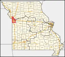 Description de l'image Missouri's 5th congressional district (since 2023).svg.
