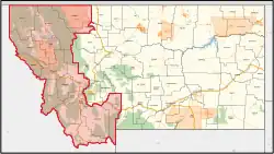 Description de l'image Montana's 1st congressional district (since 2023).svg.