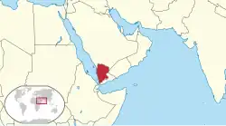 Description de l'image Mutawakkilite Kingdom of Yemen in its region.svg.