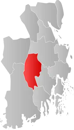 Localisation de Andebu