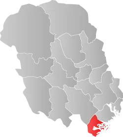 Localisation de Kragerø