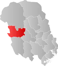 Localisation de Tokke