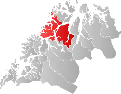 Localisation de Tromsø